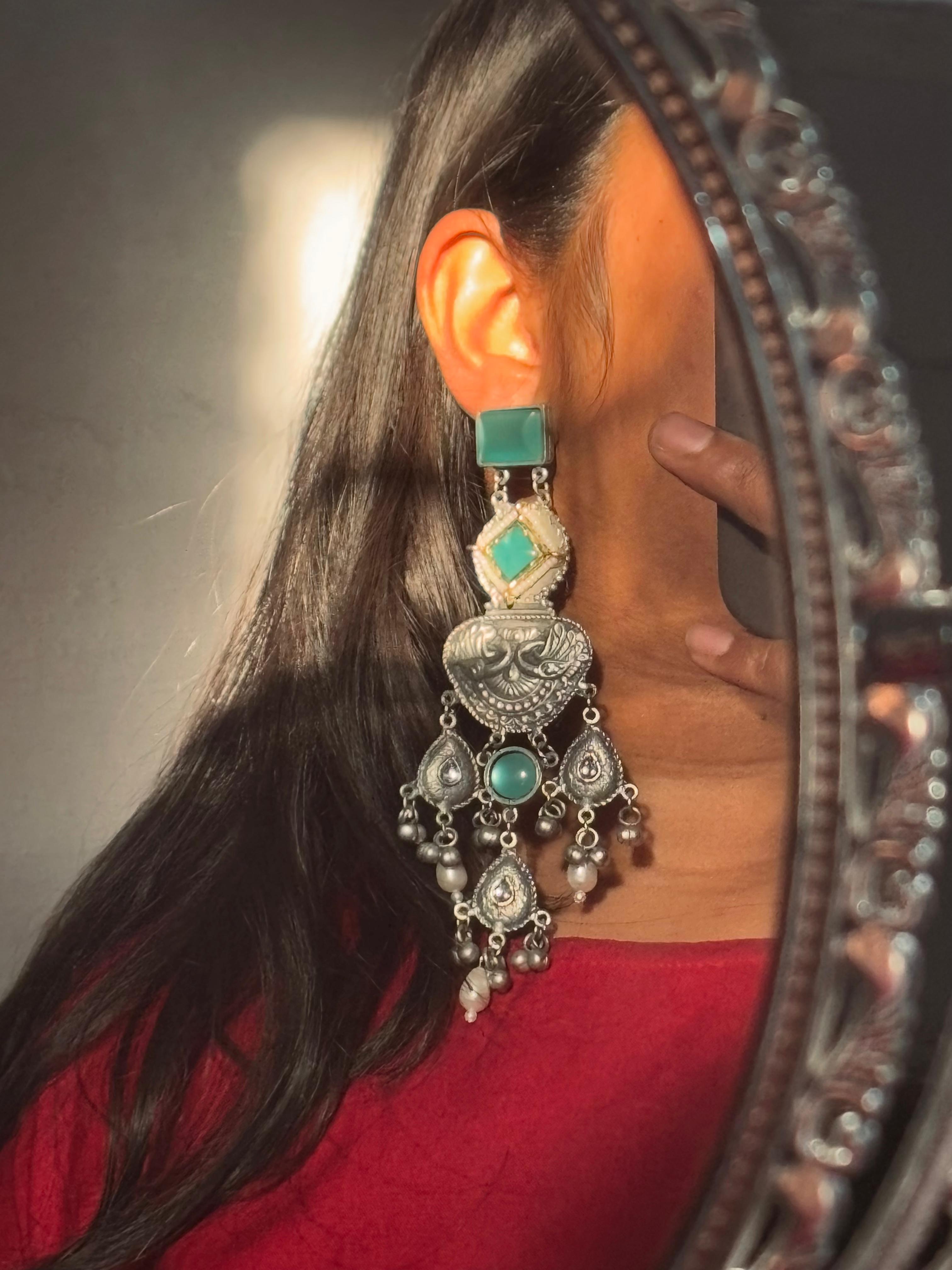 Sheesh chunky jhumkas