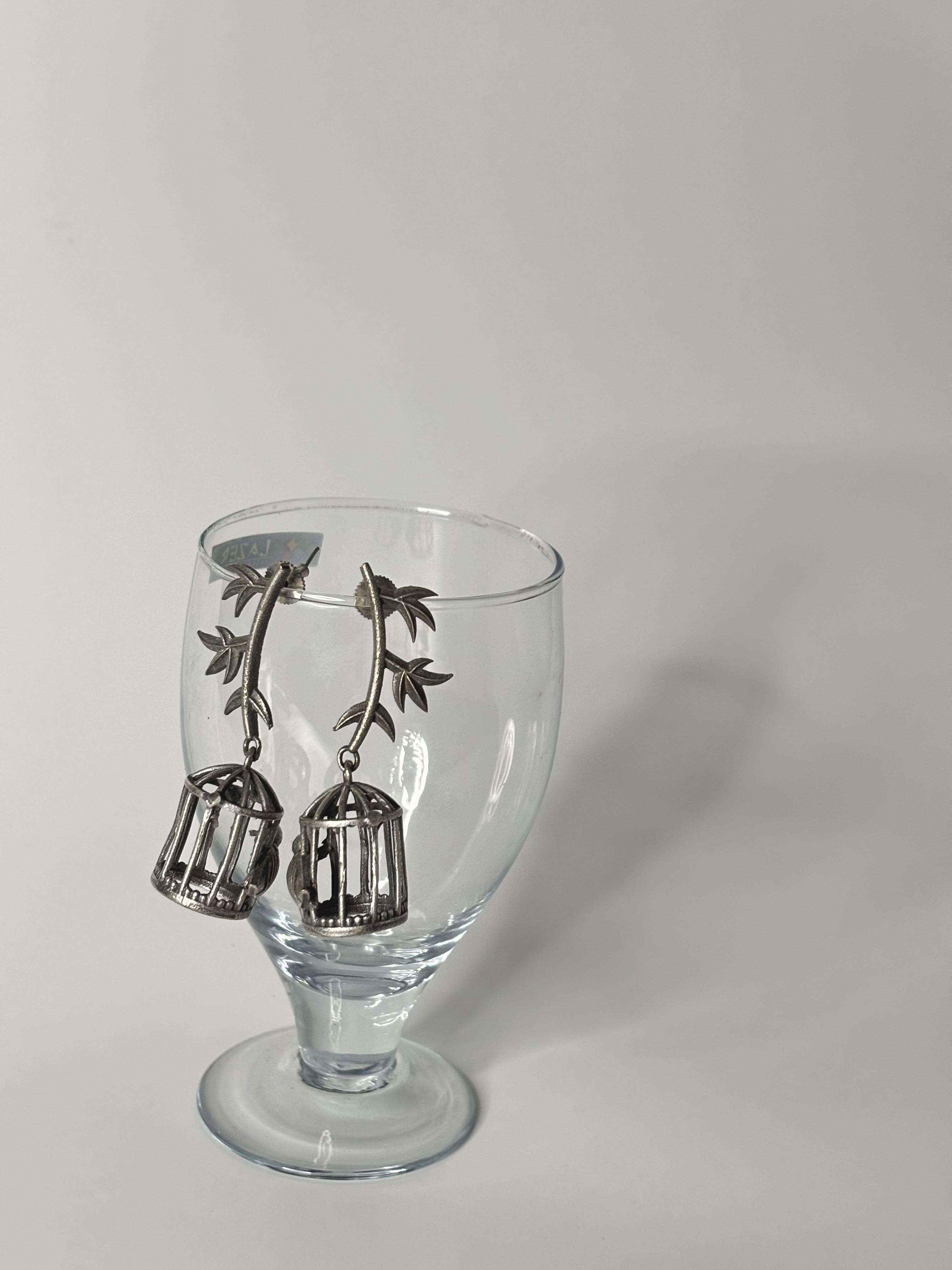 Pinjara (cage) earring