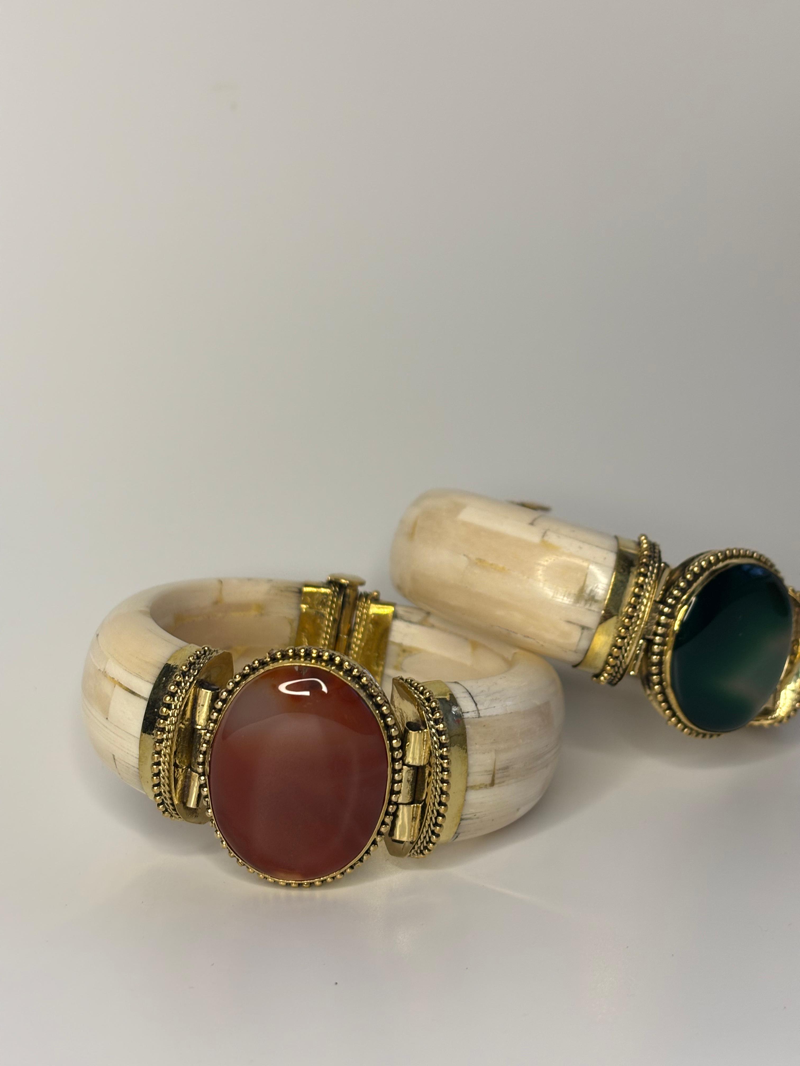 Bone stone bracelet