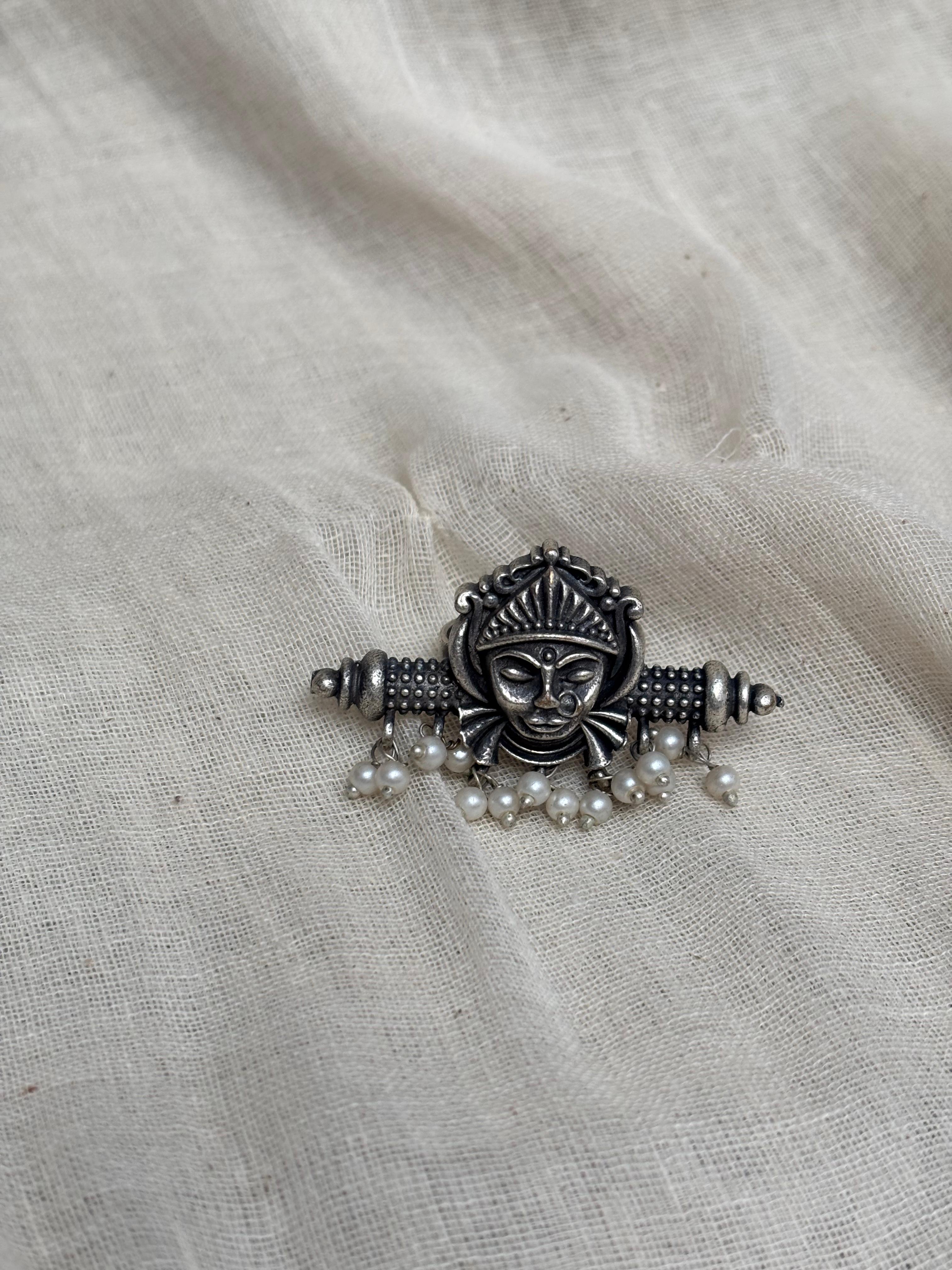 Maa durga brass ring