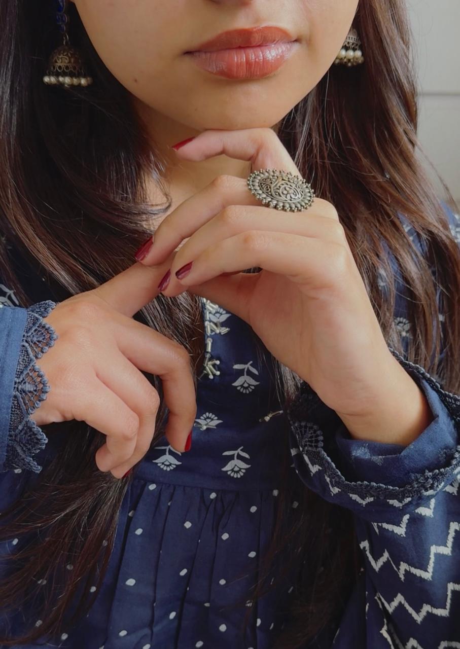 Chakra hema inspired ring