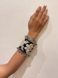 Kutch black embroidered cuff