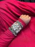 Kutch multi colored embroidered cuff
