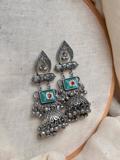 Meena jhumka earring